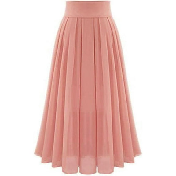 Ladies Loose Fit Skorts Chiffon Skirts for Women Maxi Long Pleated High Cut Basic Skorts 2024 Fashion Y2K