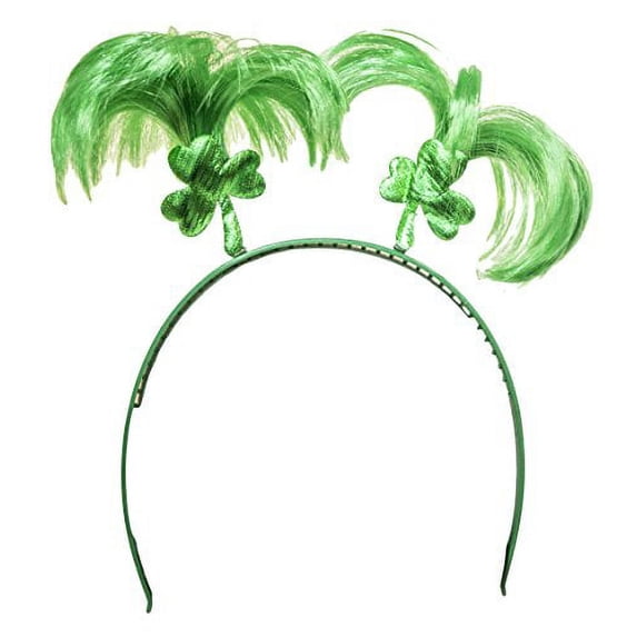 Ladies Luck of the Irish Head Bopper Pigtails Headband
