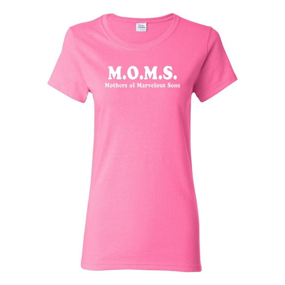 Ladies M.O.M.S Mothers Of Marvelous Sons Funny T-Shirt Tee