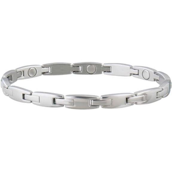 Ladies Magnetic Link Bracelet Stainless - Large & Extra Large