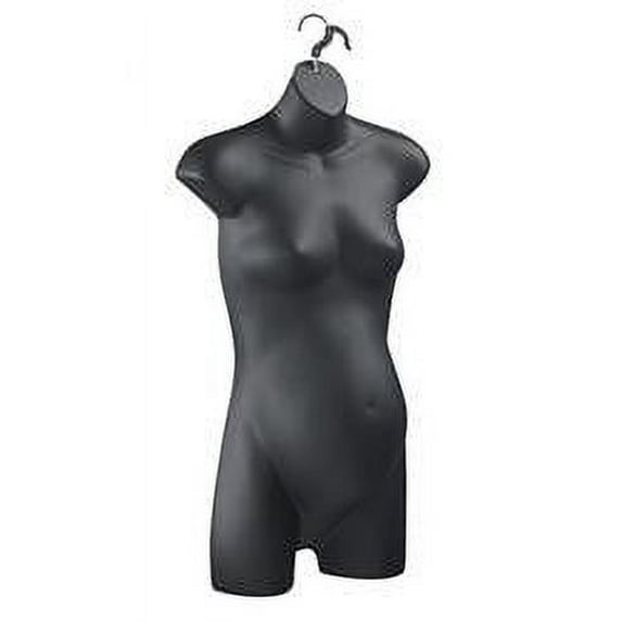 Ladies Maternity Hanging Torso Form (Black)