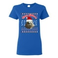 thumbnail image 1 of Ladies Merry Slothmas Sloth Animals Ugly Christmas Funny DT T-Shirt Tee, 1 of 2