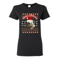 thumbnail image 1 of Ladies Merry Slothmas Sloth Animals Ugly Christmas Funny DT T-Shirt Tee, 1 of 2