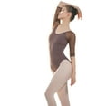 thumbnail image 1 of Ladies Mesh One Piece Workout Performance Dance Bodysuits Leotards Dancewear, 1 of 5
