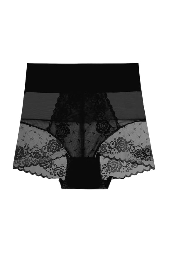 Ladies Mesh Semi Transparent Sexy Lace Ice Silk Breathable Mid Rise Comfortable Panties Calzones Para Mujer