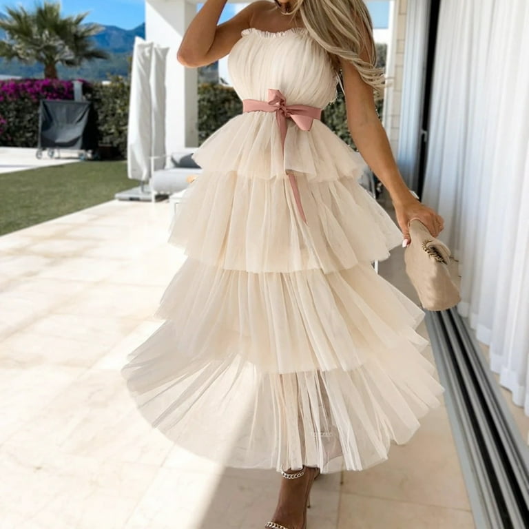 Ladies best sale layered dresses