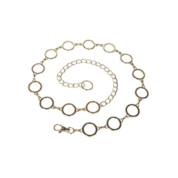Ladies Metal Circle Chain Belt