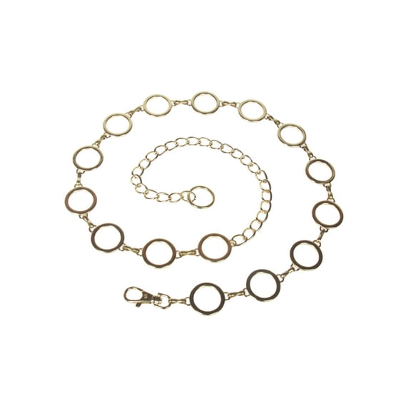 Ladies Metal Circle Chain Belt