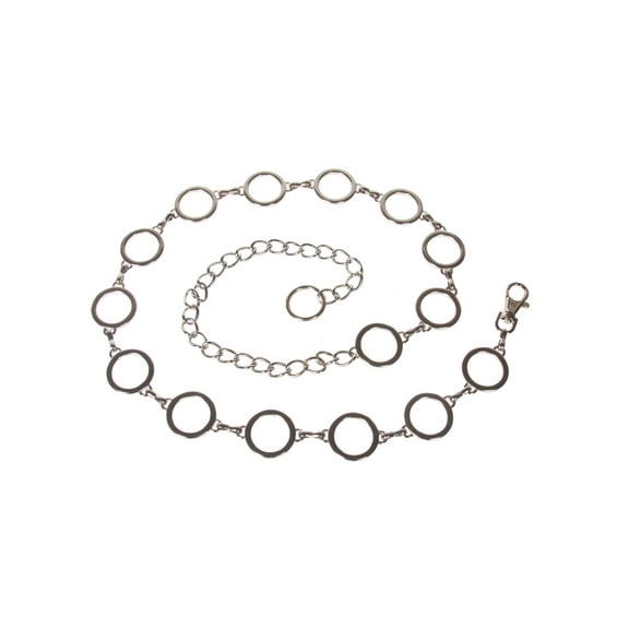 Ladies Metal Circle Chain Belt