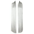 thumbnail image 1 of Ladies Metallic Shimmery Fringed Mesh Evening Scarf Silver OS, 1 of 28
