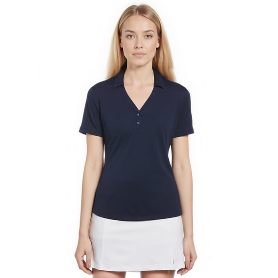 Callaway Apparel CGW780 Ladies Micro Texture Polo-Peacoat-L