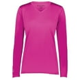 thumbnail image 1 of Ladies Momentum Long Sleeve T-Shirt, Power Pink - 3XL, 1 of 1