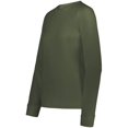thumbnail image 1 of Holloway 223725.039.XS Ladies Momentum Team Fleece Crew T-Shirt, Olive - Extra Small, 1 of 1