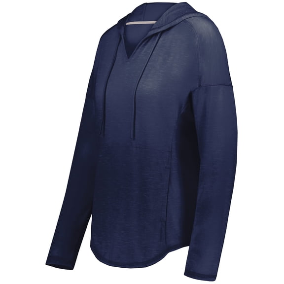 Holloway 222845.U22.2XL Ladies Monterey Hoodie, Navy Heather - 2XL