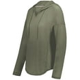 thumbnail image 1 of Holloway  Ladies Monterey Hoodie, Olive Heather - 2XL, 1 of 1
