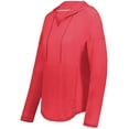 thumbnail image 1 of Holloway 222845.T20.XS Ladies Monterey Hoodie, Scarlet Heather - Extra Small, 1 of 1