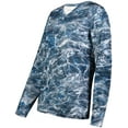 thumbnail image 1 of HOLLOWAY LADIES MOSSY OAK MOMENTUM LONG SLEEVE TEE, L, MO ELEMENTS AQUA STEELHEAD, 1 of 1