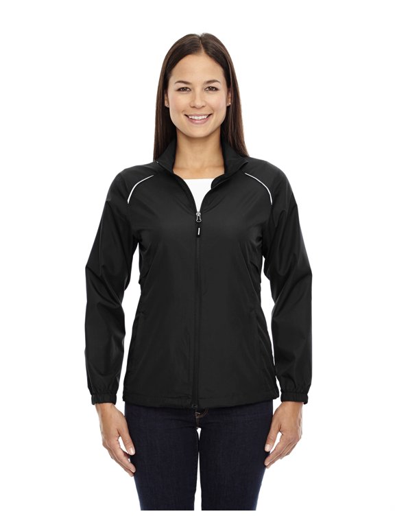CORE 365 78183 LADIES MOTIVATE UNLINED LIGHTWEIGHT JACKET, BLACK, M
