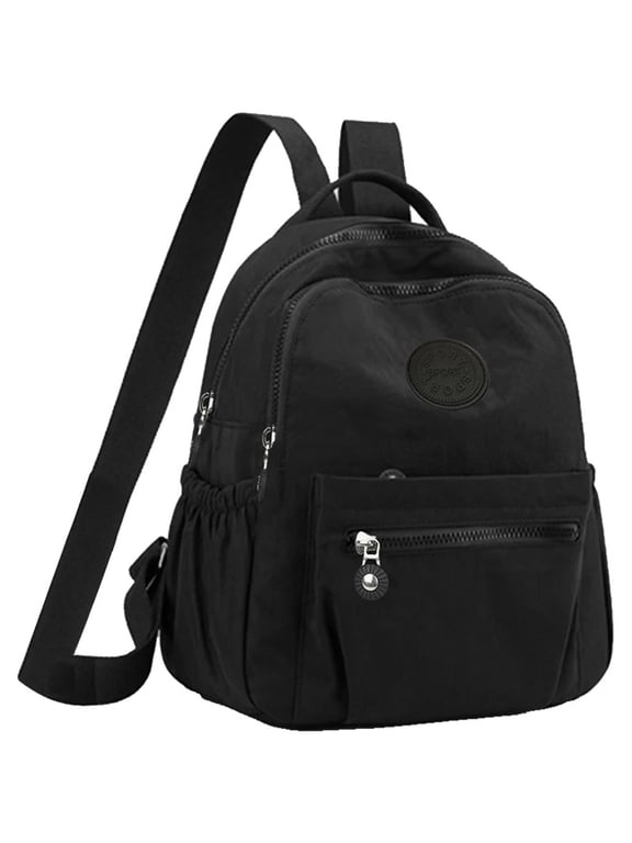 Ladies Multi-Color Backpack with round Logo Design Fashionable Women's Shoulder Bag in Various Colors