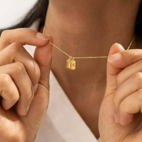Ladies' Multi-layered Initial Necklace