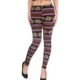 thumbnail image 1 of Ladies Multicolor Christmas Snowflake Warm Slim Leggings, 1 of 4