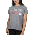 thumbnail image 1 of Ladies NCAA Nebraska Cornhuskers Peppy Knit Short Sleeve Top, 1 of 3
