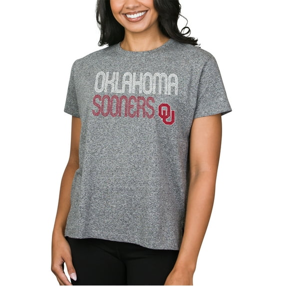 Ladies NCAA Oklahoma Sooners Peppy Knit Short Sleeve Top