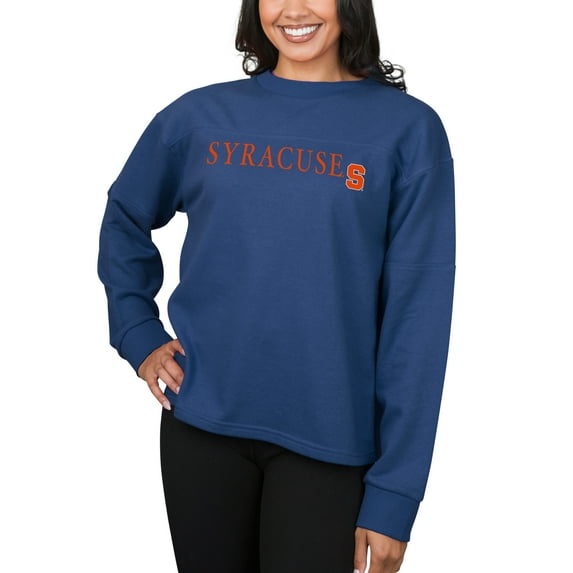 Ladies NCAA Syracuse Orange Peppy Fleece Long Sleeve Top