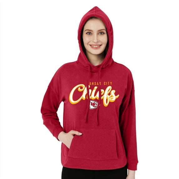 Ladies NFL Kansas City Chiefs Jumpsky Fleece Long Sleeve Hooded Top