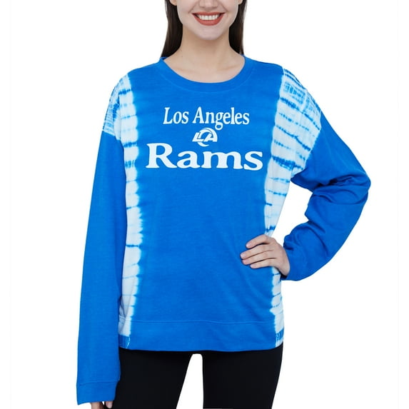 Ladies NFL Los Angeles Rams Recoup French Terry Long Sleeve Top