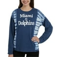 thumbnail image 1 of Ladies NFL Miami Dolphins Recoup French Terry Long Sleeve Top, 1 of 2