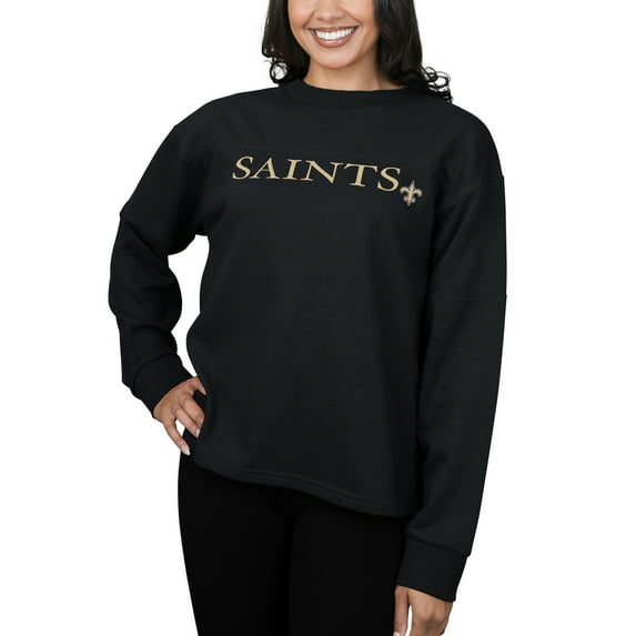 Ladies NFL New Orleans Saints Peppy Fleece Long Sleeve Top