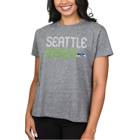 Ladies NFL Seattle Seahawks Peppy Knit Short Sleeve Top