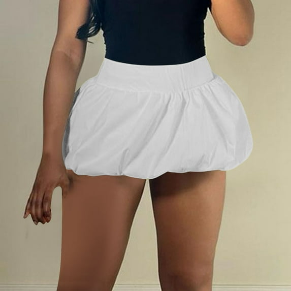 Ladies New Casual Solid Color All Skirt High Waist Short Skirt Side Skirt Satin Lace Trim Split Skirt Girls Plaid Skirt Plaid Pleated Skirt Skirts Womens Skirts for Summer Cow Print Skirt Poodle