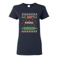thumbnail image 1 of Ladies New I Don't Know Margo Vacation Ugly Christmas Gift Funny DT T-Shirt Tee, 1 of 2
