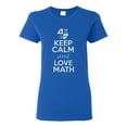 thumbnail image 1 of Ladies New Keep Calm and Love Math T-Shirt Tee, 1 of 2
