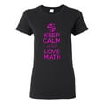 thumbnail image 1 of Ladies New Keep Calm and Love Math T-Shirt Tee, 1 of 2
