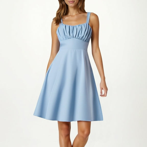 Ladies' New Summer Stage Performance Dress Strap Dress Slim And Elegant A Line Casual Dress. Teen Dresses Casual Womens Casual Dress Swing Dress with Pockets Sleeveless Dress for Women Peach Dresses