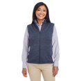 thumbnail image 1 of Ladies' Newbury Mélange&nbsp;Fleece Vest - NAVY HEATHER - L, 1 of 3