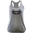 thumbnail image 1 of Ladies Nice Rack Hunting Antlers Racerback Tank Top, 1 of 1