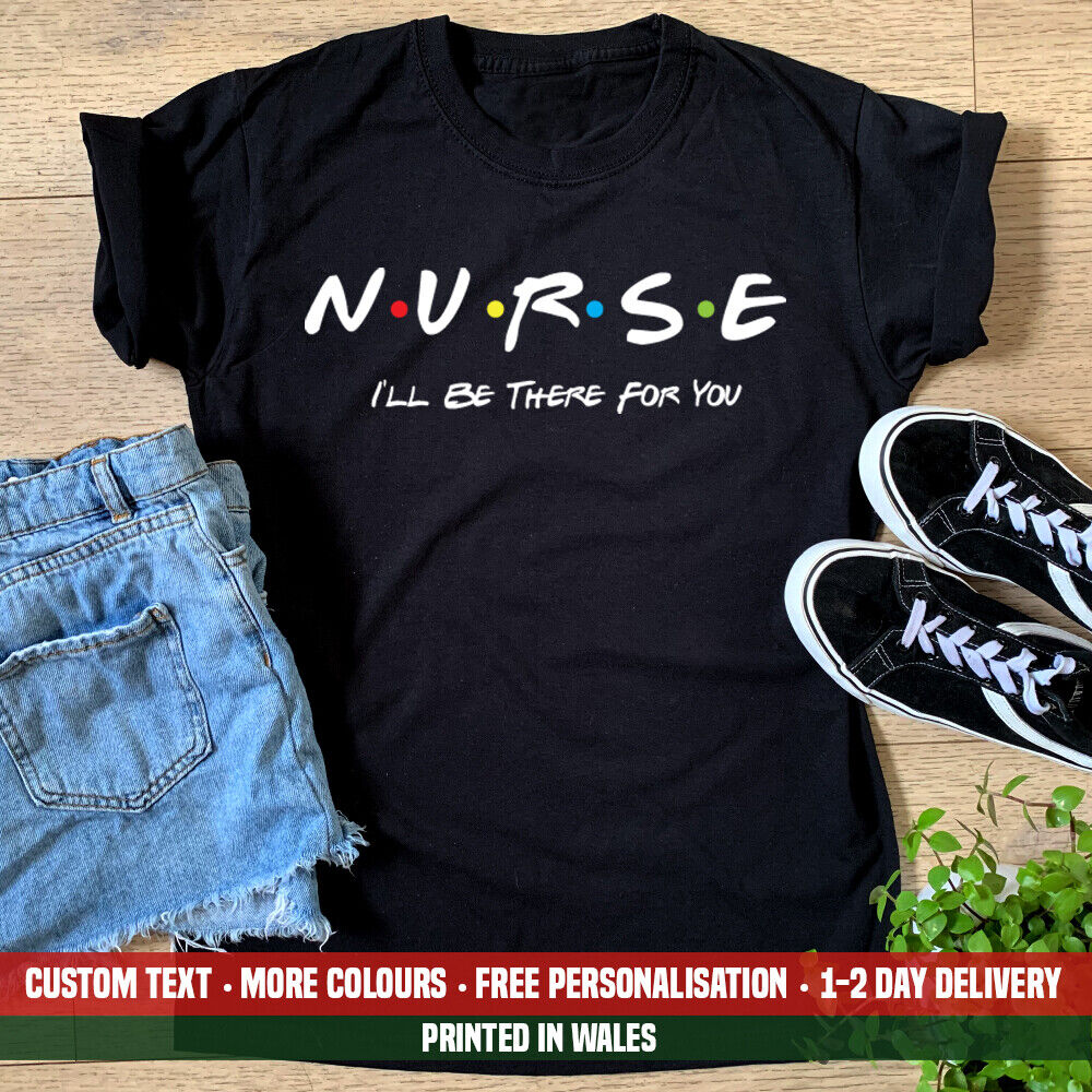 T-Shirt Donna "I'll Be There For You" – Maglietta Ufficiosa Friends, Cotone, Girocollo, Stampa Resistente, Regalo Per Fan Della Serie TV