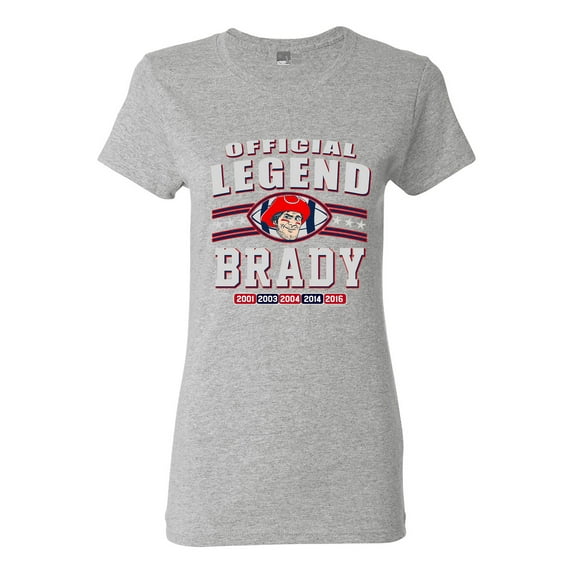 Ladies Official Legend Brady Football DT T-Shirt Tee