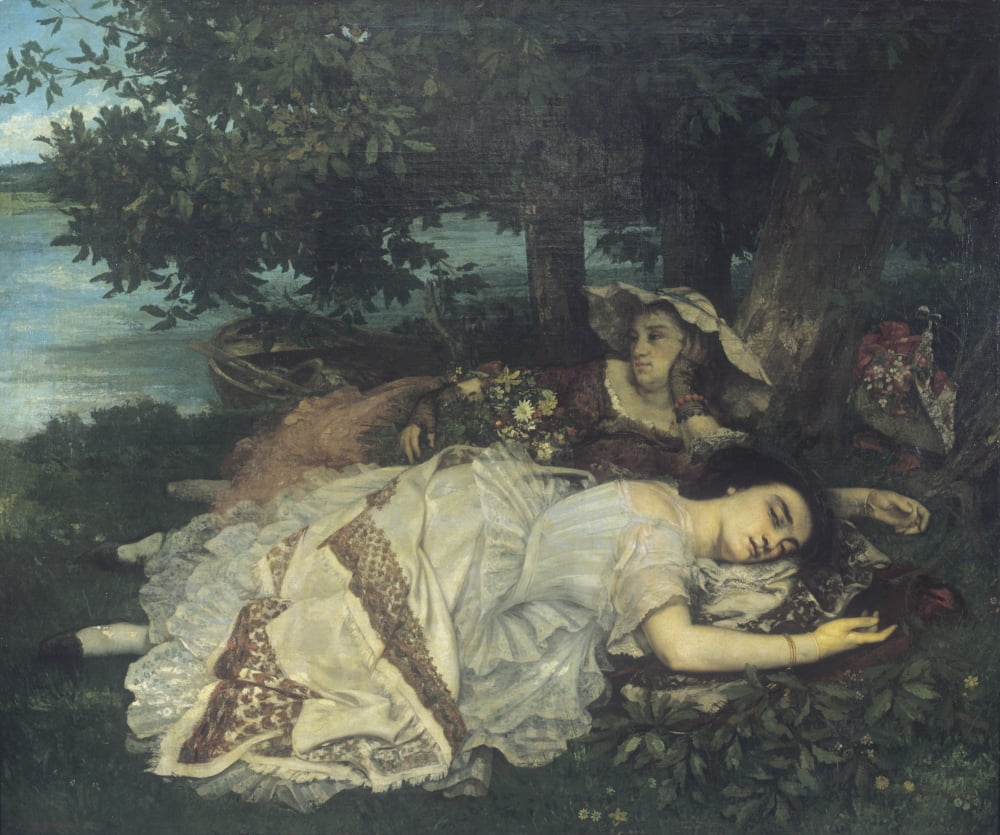Ladies On The Banks Of The Seine Canvas Art - (36 x 24)