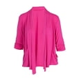 thumbnail image 1 of Ladies Open Front Ruched Sleeve Cardigan, 1 of 3