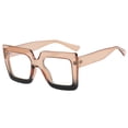 thumbnail image 1 of Ladies Oversized Blue Light Blocking Computer Glasses Fashionable Thick Square Frame Outdoor Sports Eyewear for Cycling Hiking, 1 of 2