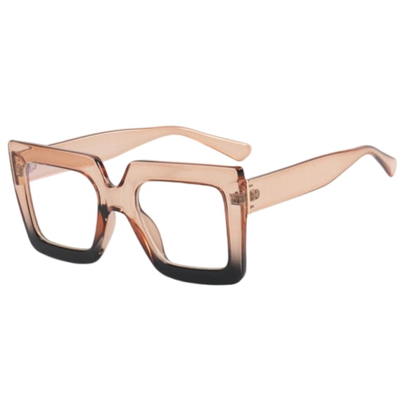 Ladies Oversized Blue Light Blocking Computer Glasses Fashionable Thick Square Frame Outdoor Sports Eyewear for Cycling Hiking