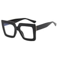 thumbnail image 1 of Ladies Oversized Blue Light Blocking Computer Glasses Fashionable Thick Square Frame Outdoor Sports Eyewear for Cycling Hiking, 1 of 2