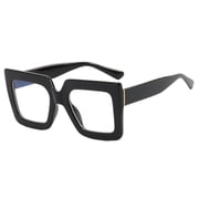 Ladies Oversized Blue Light Glasses Fashionable Thick Square Computer Glasses Non Black Glasses