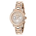 thumbnail image 1 of Ladies Oversized Diamond Watch Rose Gold Plated Swiss Mvt Iced Out Montana, 1 of 4