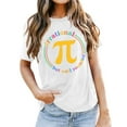 thumbnail image 1 of Ladies' PI Day T Shirt, Happy PI Day Print, Math Teacher Gift, 60% Polyester Blend, Comfortable, Breathable, for Math Enthusiasts, Sizes S XXL, 1 of 3